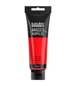 Farba akrylowa Liquitex Basics Color 118ml Tuba 983 Fluorescent Red